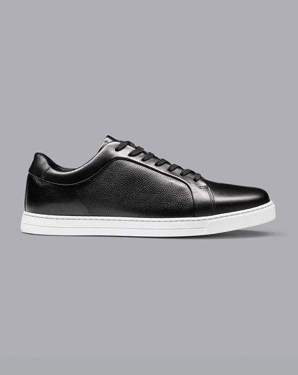 Leather Sneakers - Black