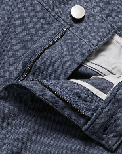 Textured Washed 5-Pocket Pants - Denim Blue
