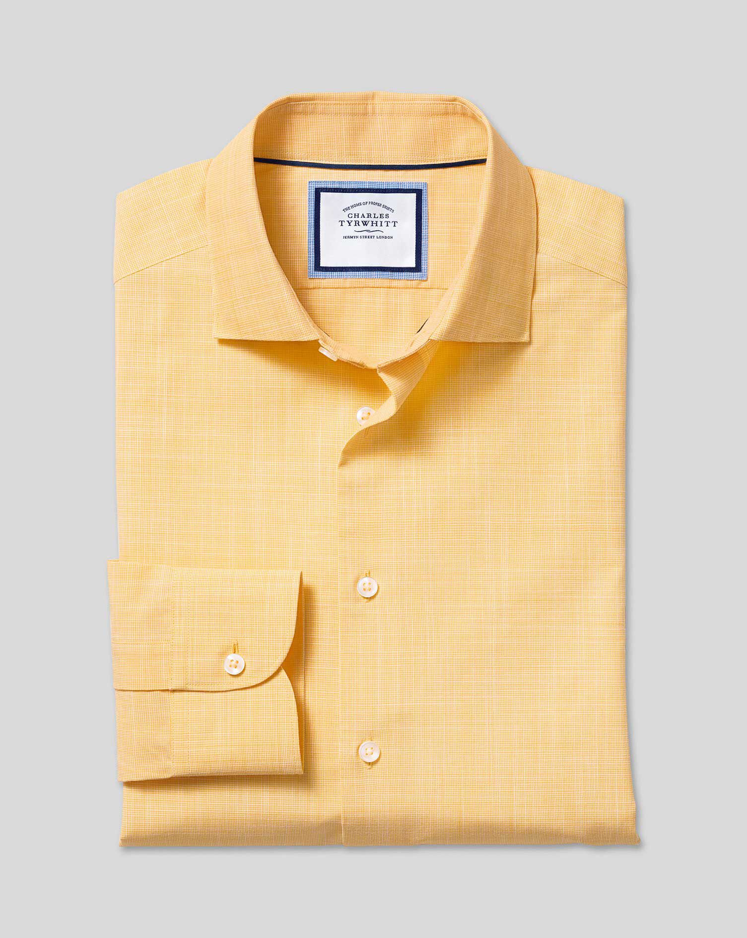 Business Casual Collar Cotton Slub 