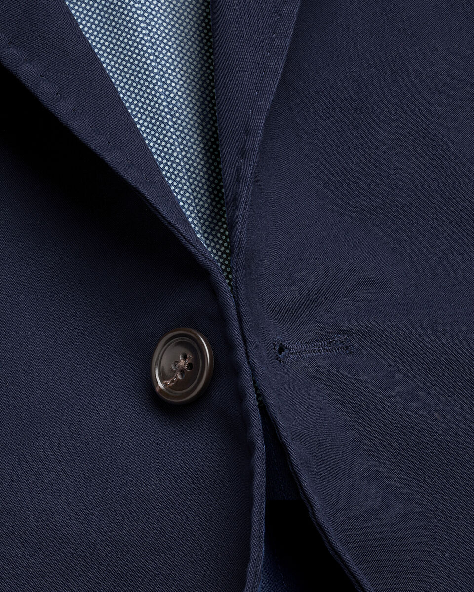 Cotton Stretch Jacket - Navy