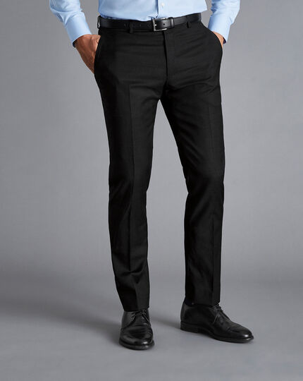 Natural Stretch Twill Suit - Black