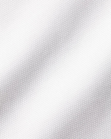 Cutaway Collar Non-Iron Cotton Stretch Shirt - White