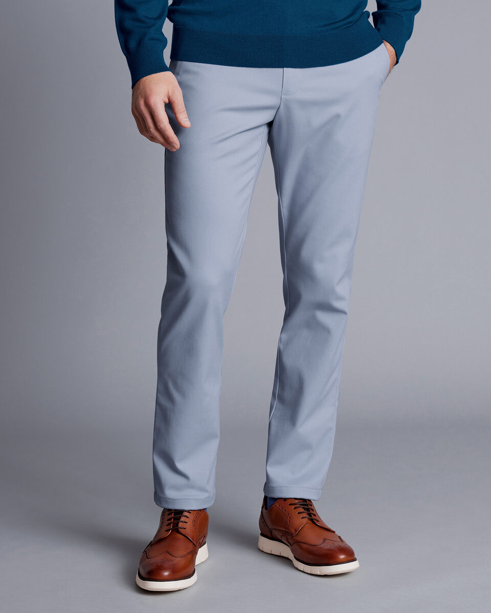 Ultimate Non-Iron Chinos - Cornflower Blue | Charles Tyrwhitt