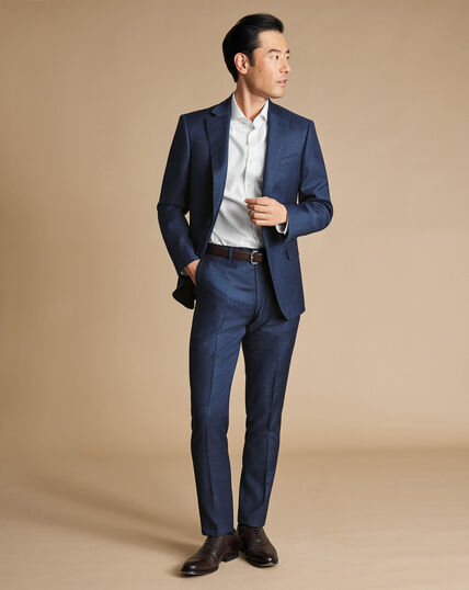 Luxury Italian Suit - Indigo Blue