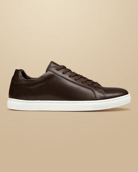 Leather Sneakers - Dark Chocolate