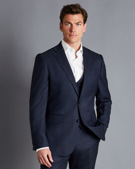 Ultimate Performance End-on-End Suit Jacket - Navy