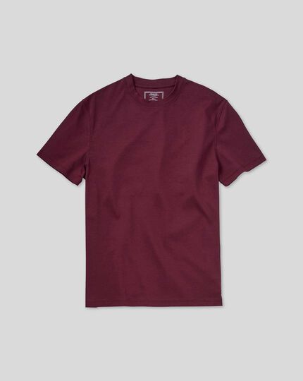 Tyrwhitt T-Shirt aus Baumwolle - Weinrot