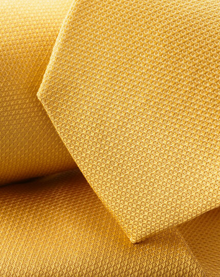Stain Resistant Silk Tie - Sunflower