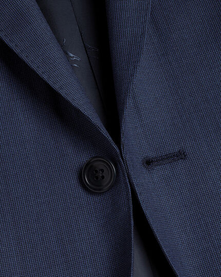 Italian Luxury Textured Suit - Indigo Blue | Charles Tyrwhitt