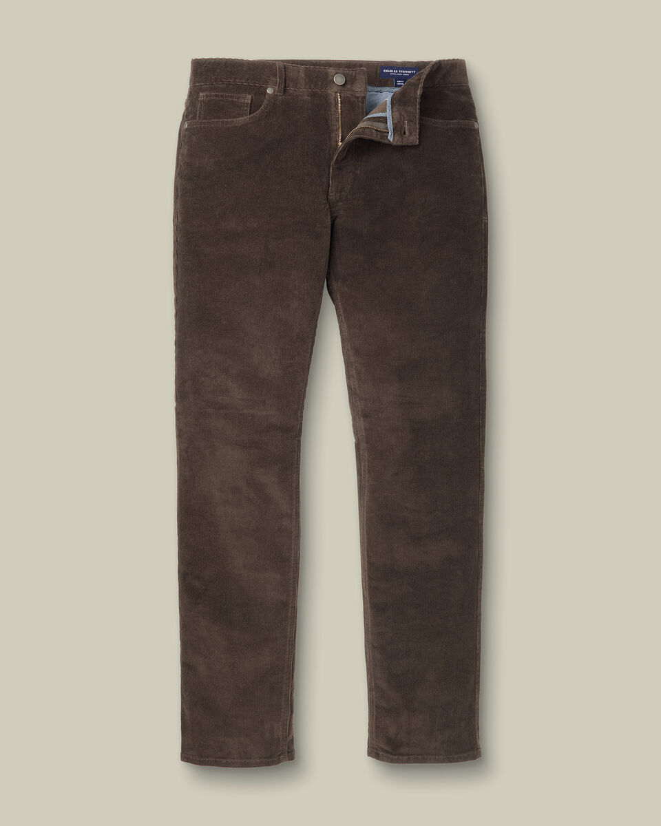 Corduroy 5 Pocket Pants - Chocolate