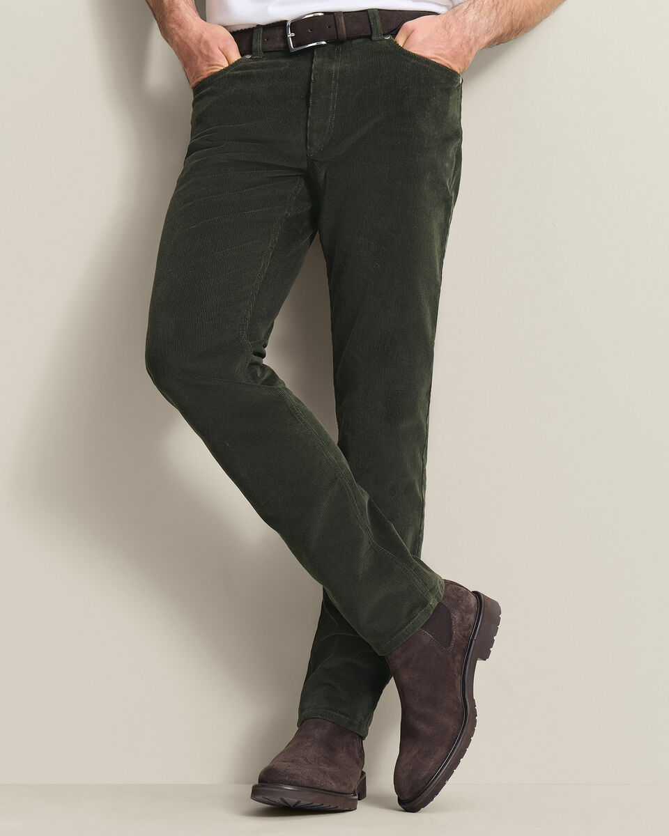 Corduroy 5 Pocket Pants - Forest Green