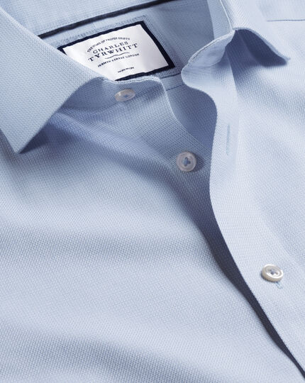 Cutaway Collar Non-Iron Richmond Weave Shirt - Sky Blue
