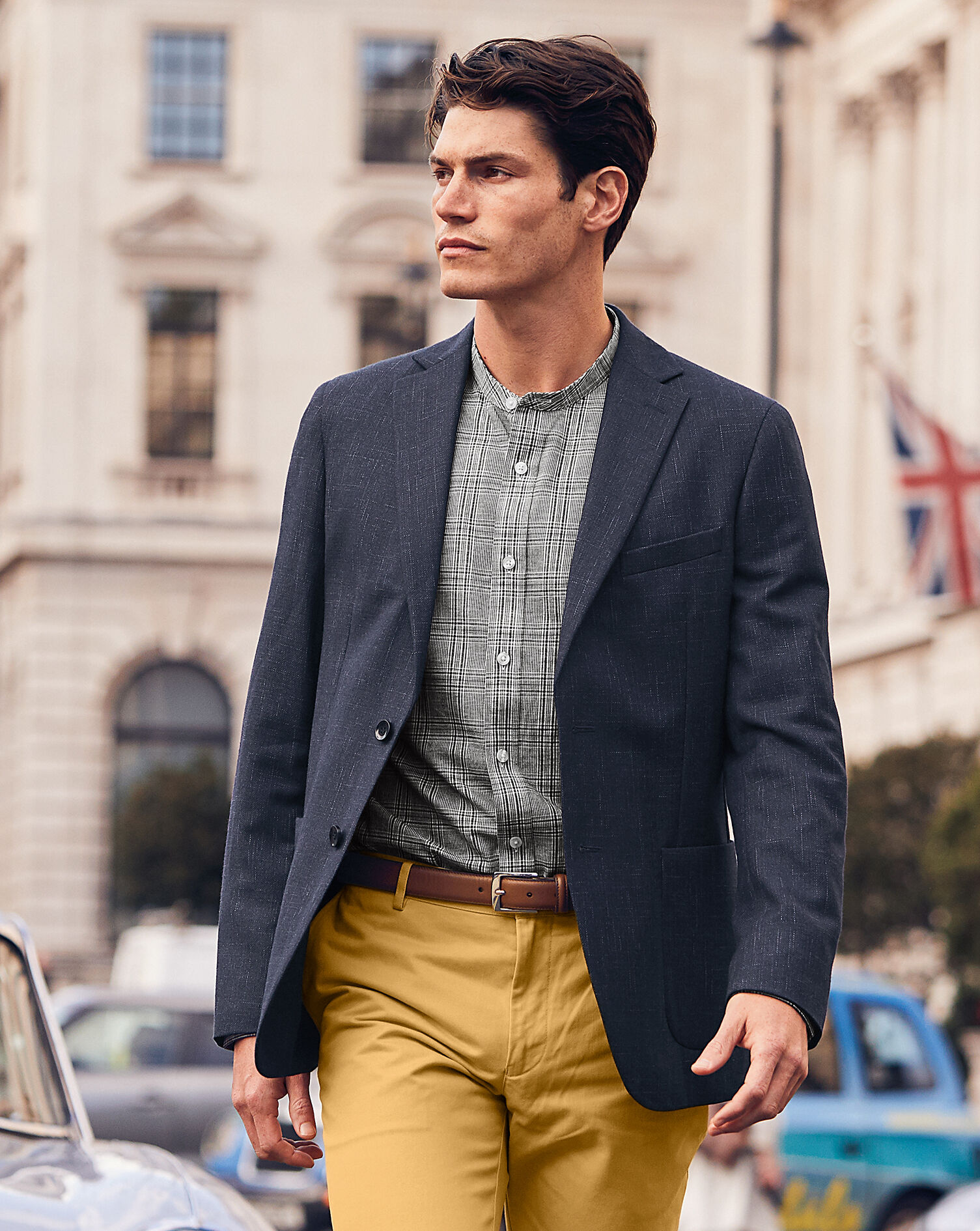 wool blend suit jacket