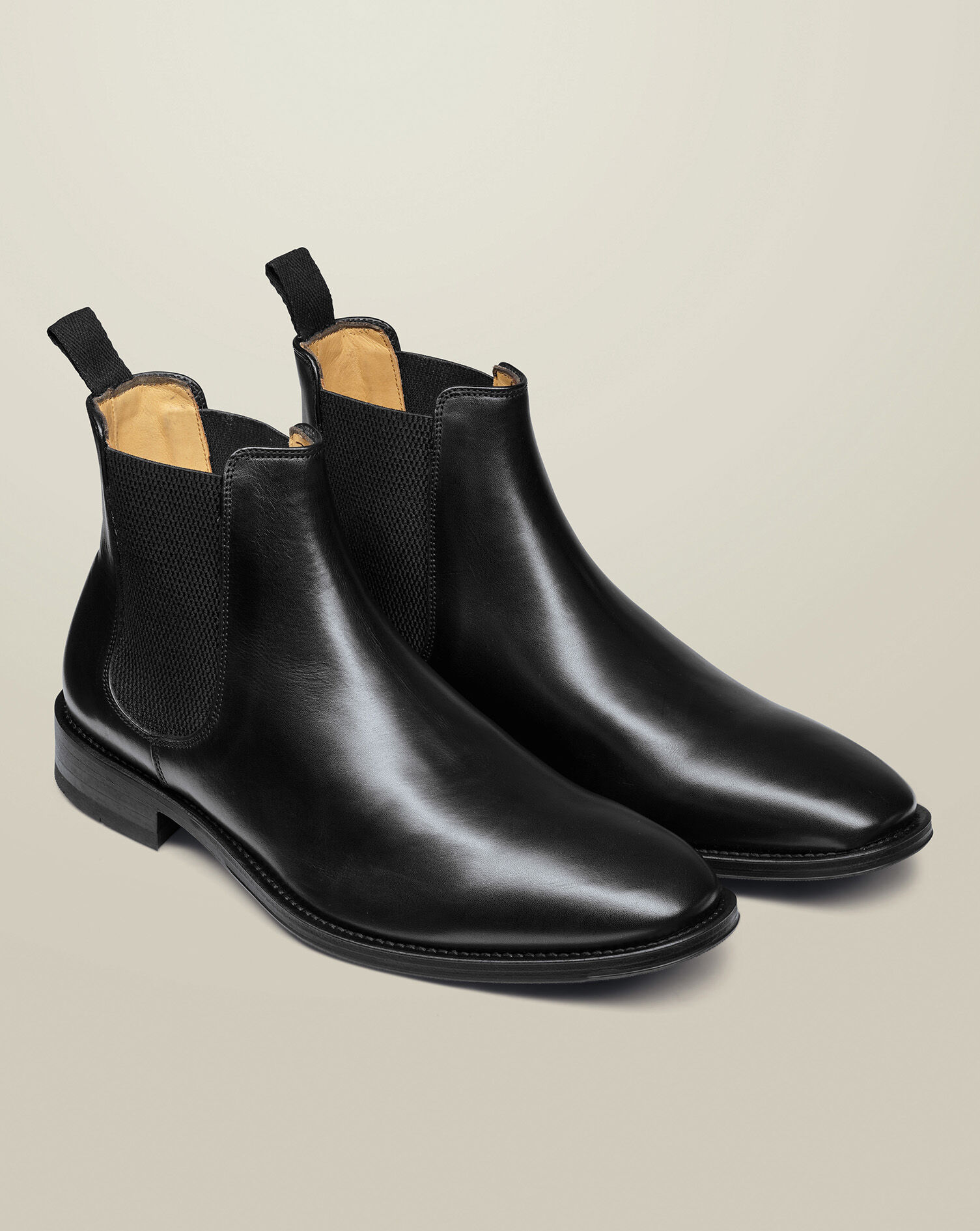 Leather Chelsea Boots - Black | Charles Tyrwhitt US