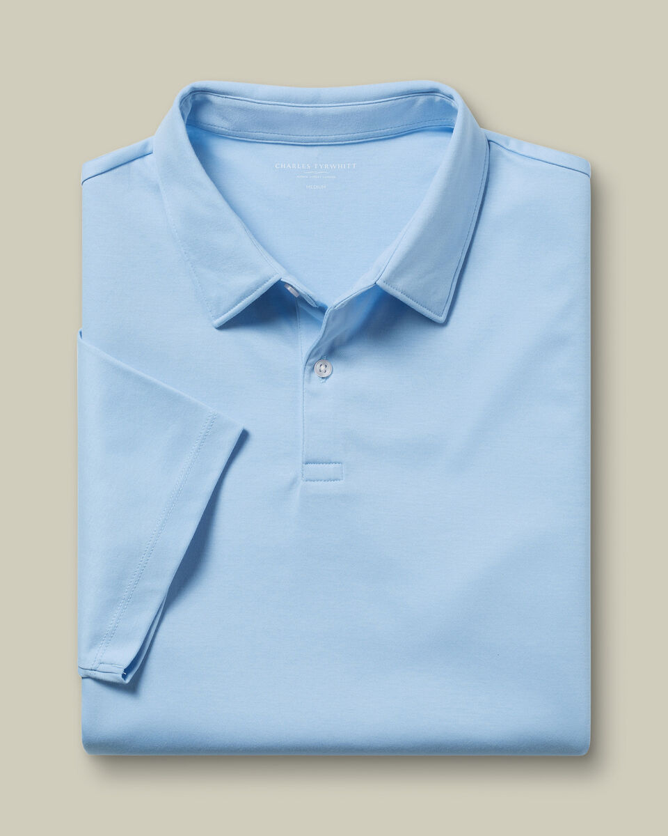 Smart Cotton Polo - Sky Blue