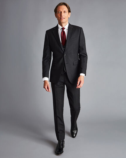Twill Business Suit - Charcoal