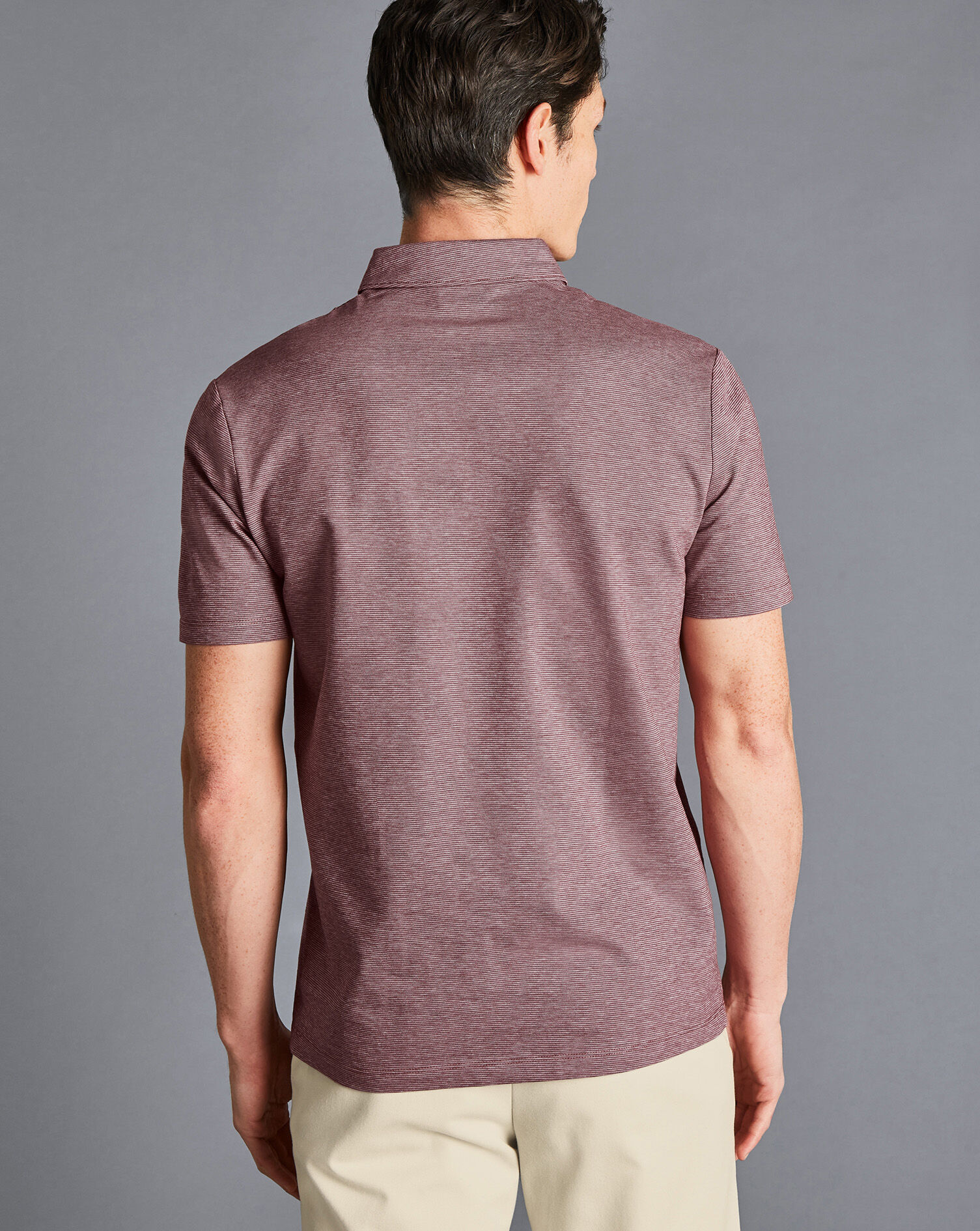 Mercerised Cotton Jacquard Polo 