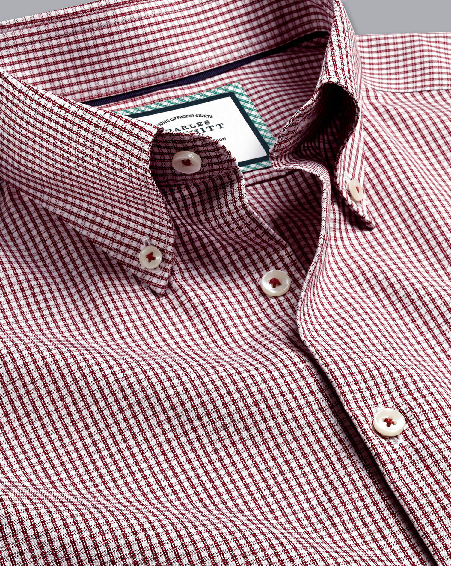 Button-Down Collar Non-Iron Check Shirt 
