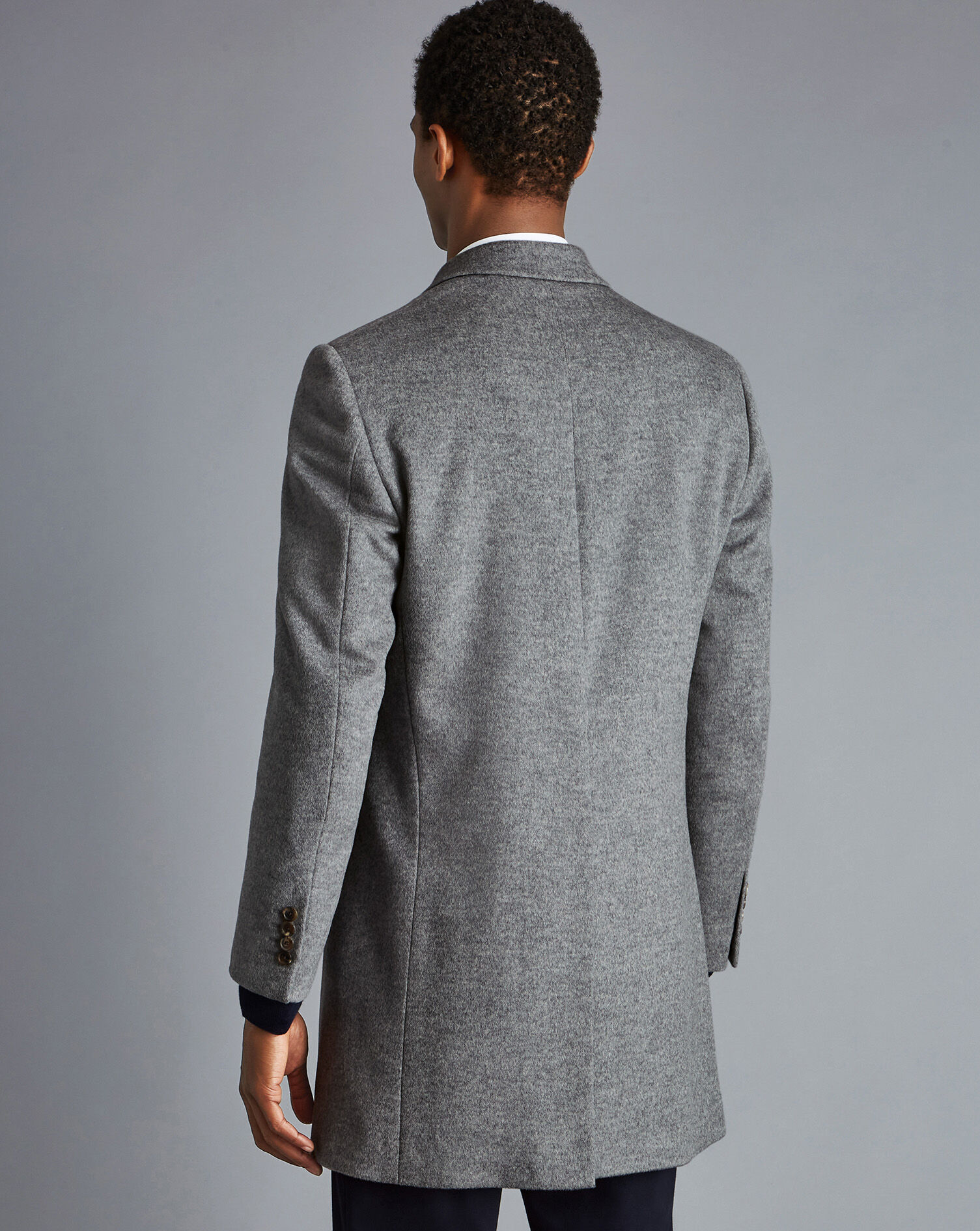 light gray overcoat