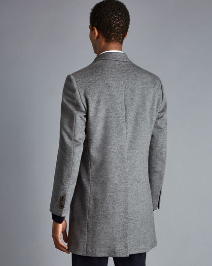 Mantel aus Wolle - Grau