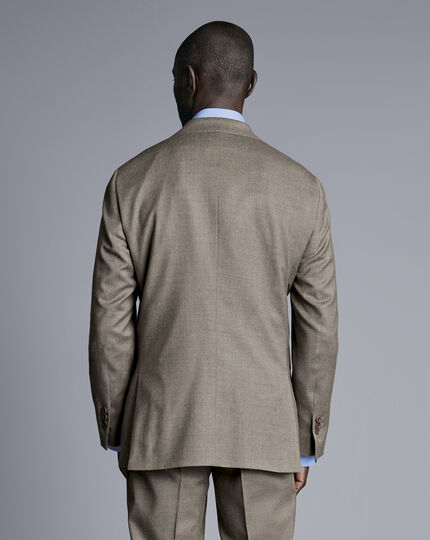 Italian Twill Suit Jacket - Taupe