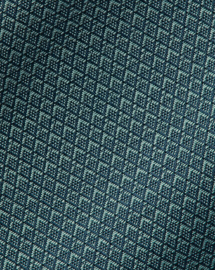 Non-Iron Diamond Stretch Texture Shirt - Atlantic Green