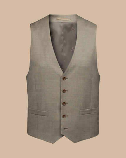 Italian Luxury Suit Vest - Mocha