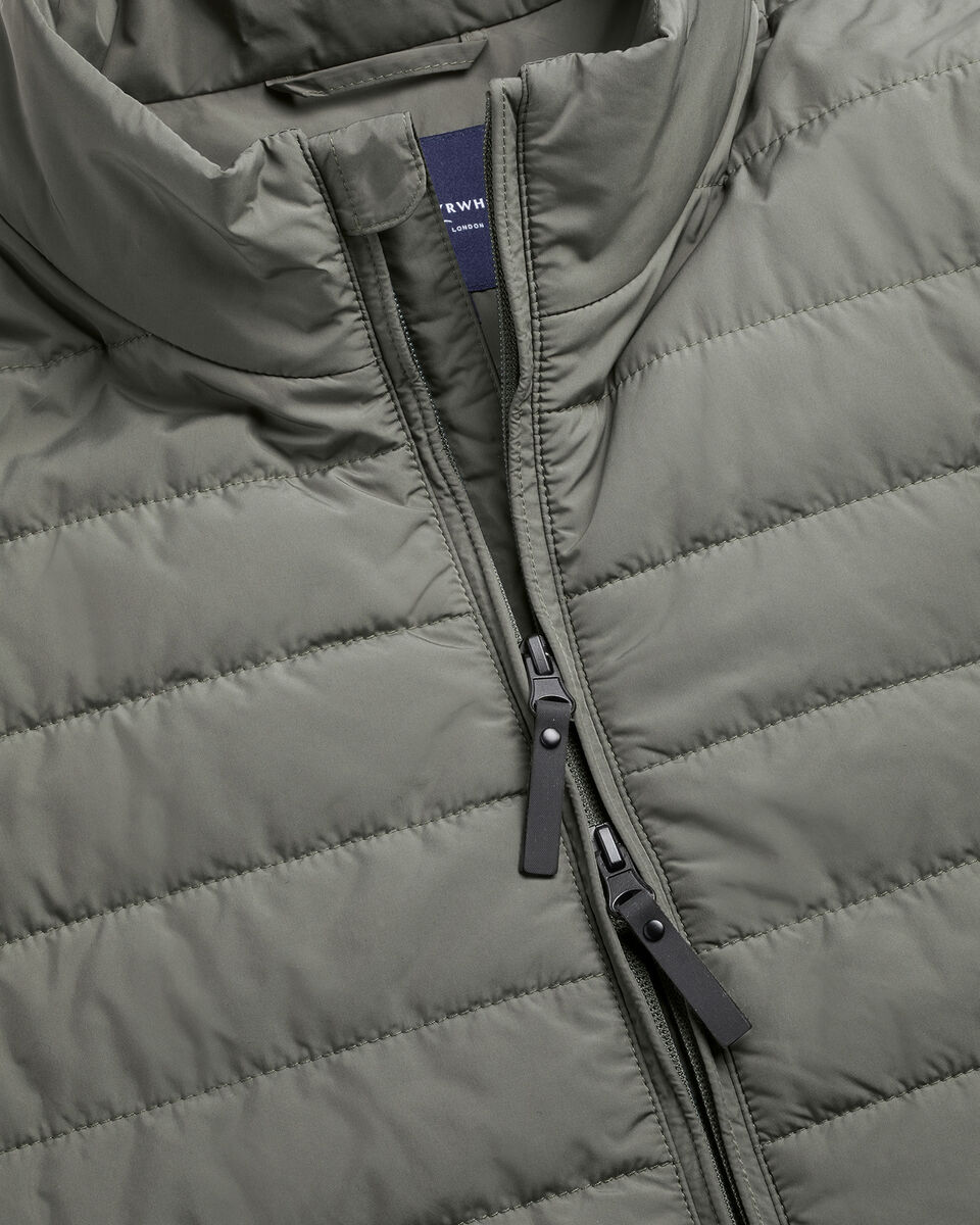 Lightweight Quilted Gilet - Sage Green