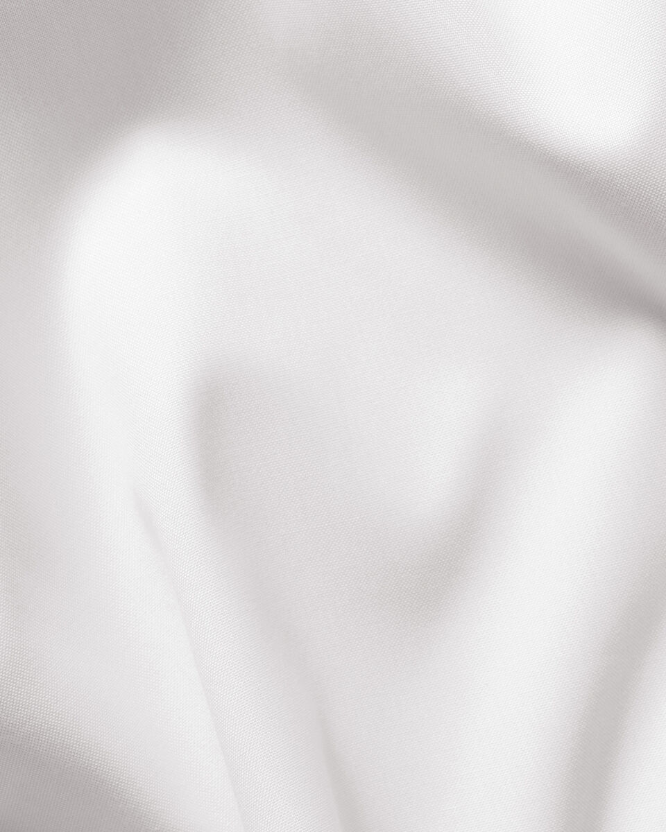 Chemise &agrave; tissage Oxford extensible sans repassage - Blanc