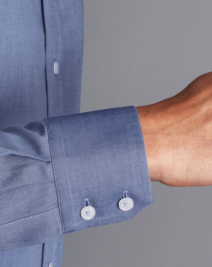 Cutaway Collar Non-Iron Regent Weave Shirt - Royal Blue
