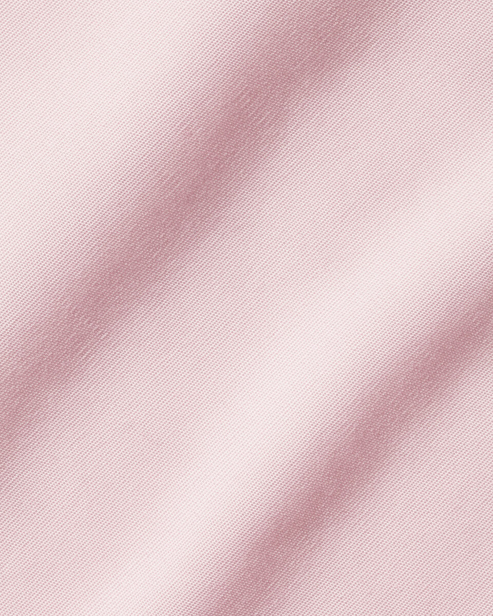 Spread Collar Non-Iron Poplin Shirt - Pink | Charles Tyrwhitt