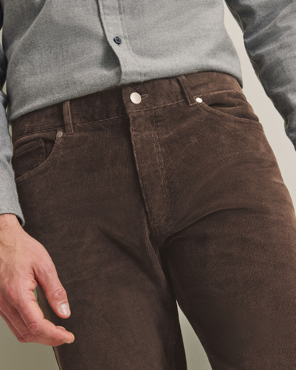 Corduroy 5 Pocket Pants - Chocolate
