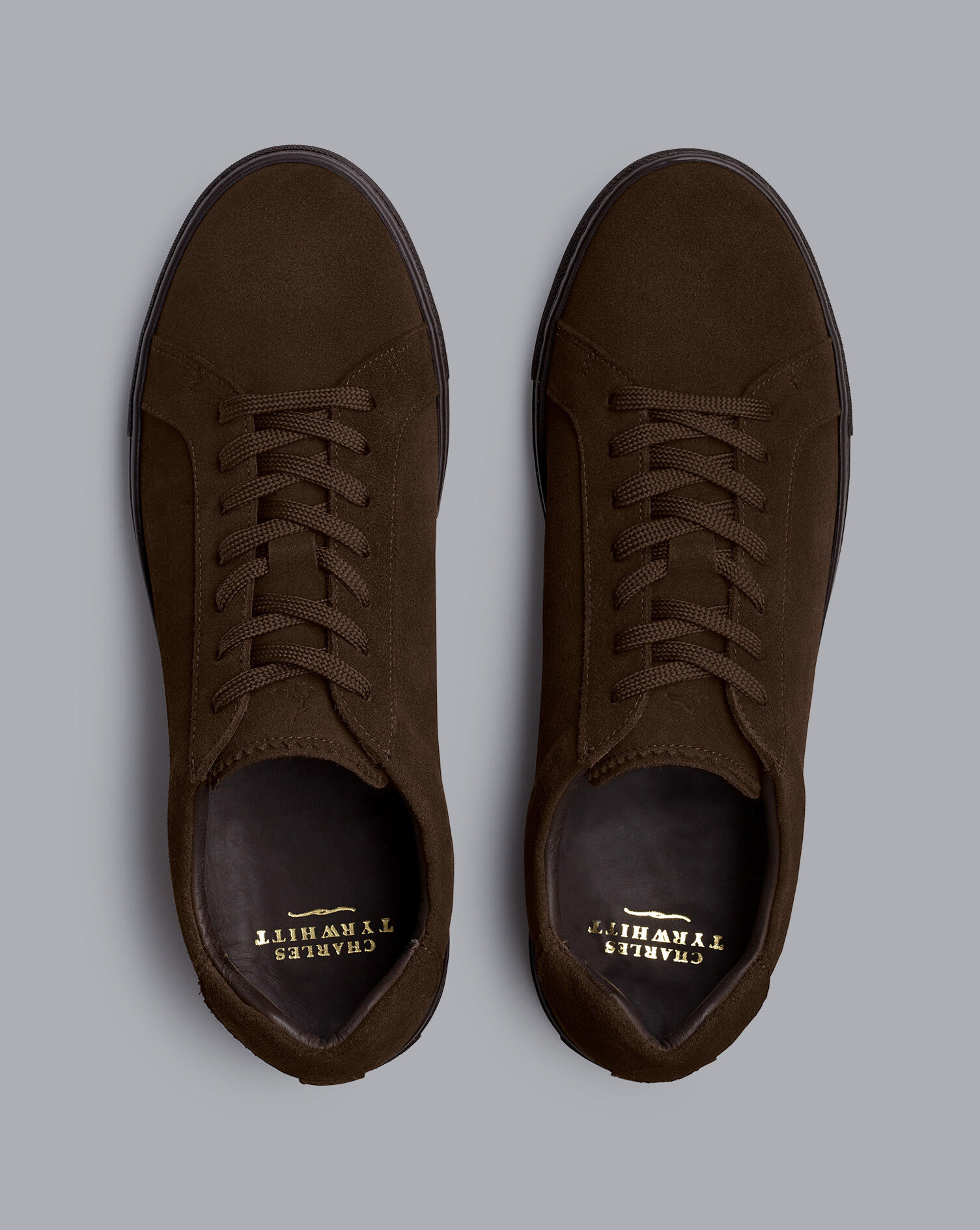 Suede Trainers - Chocolate Brown 