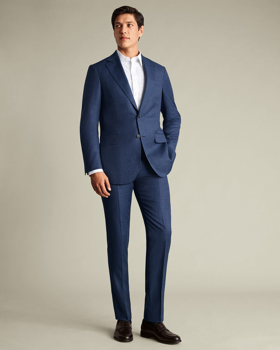 Italian Luxury Suit Trousers &ndash; Ink Blue