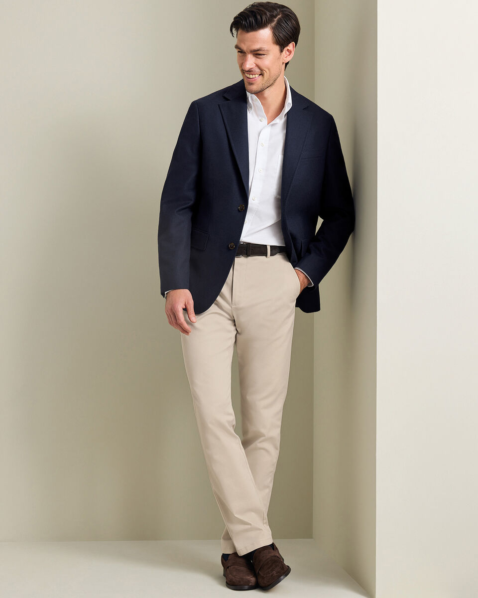 Veste en laine textur&eacute;e - Bleu encre
