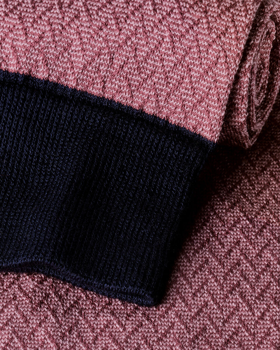Herringbone Socks - Dark Pink