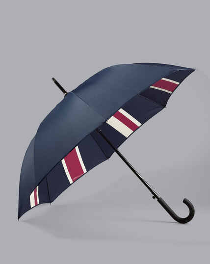 Union Jack Classic Umbrella - Petrol Blue & Red