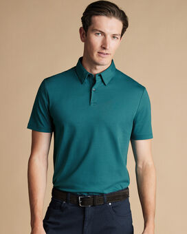 Smart Jersey Polo - Teal Green