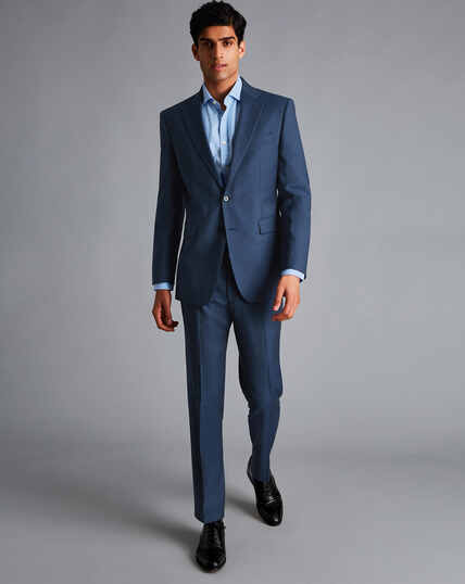 Twill Business Suit - French Blue