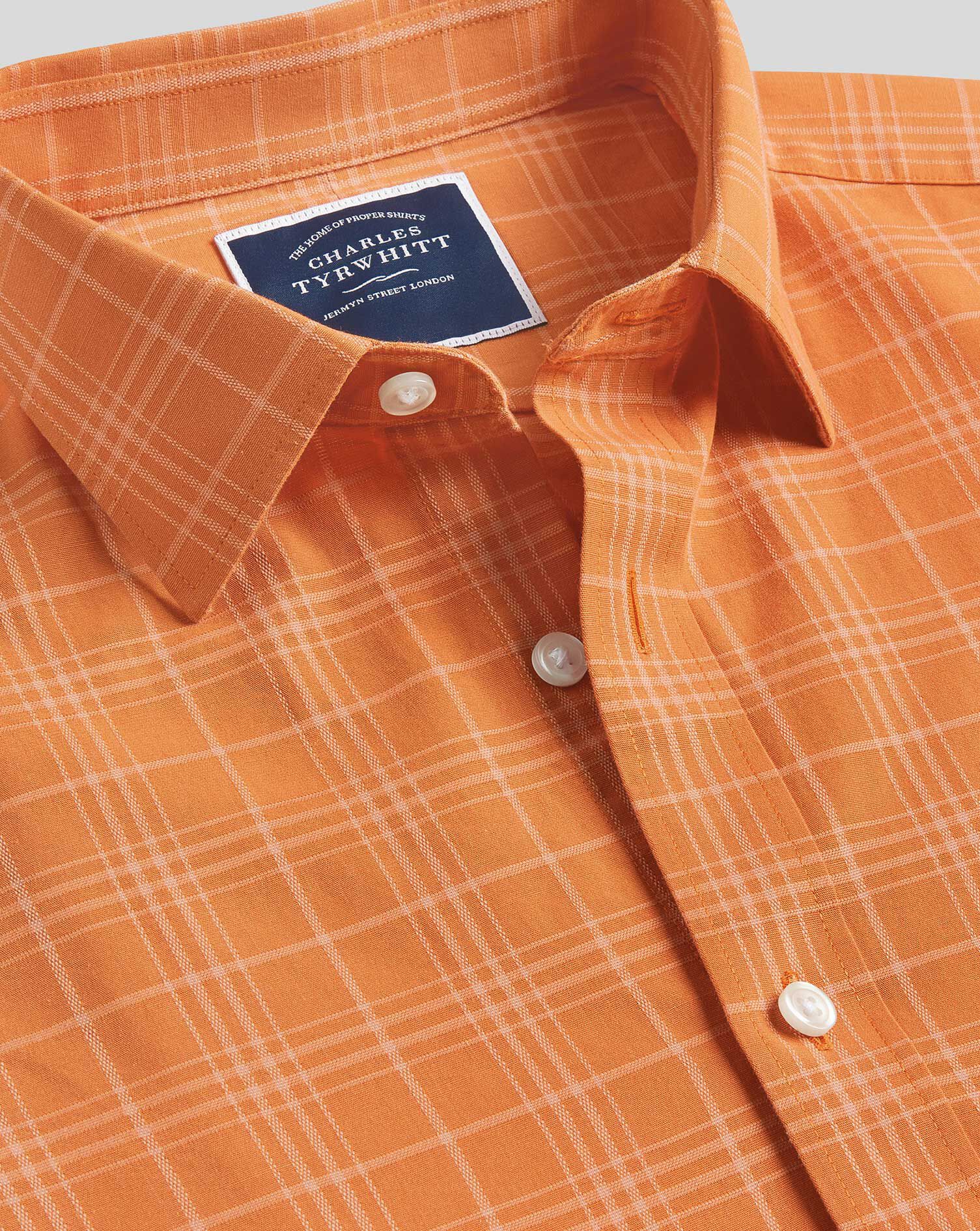 Classic Collar Short Sleeve Tone-on 
