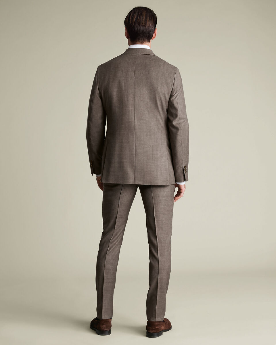 Luxury Italian Suit - Taupe