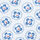 open page with product: Bügelfreies Hemd mit Semi-Haifischkragen und geometrischen Blumenmuster - Kobaltblau