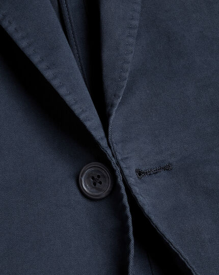 Cotton Stretch Jacket - Ink Blue