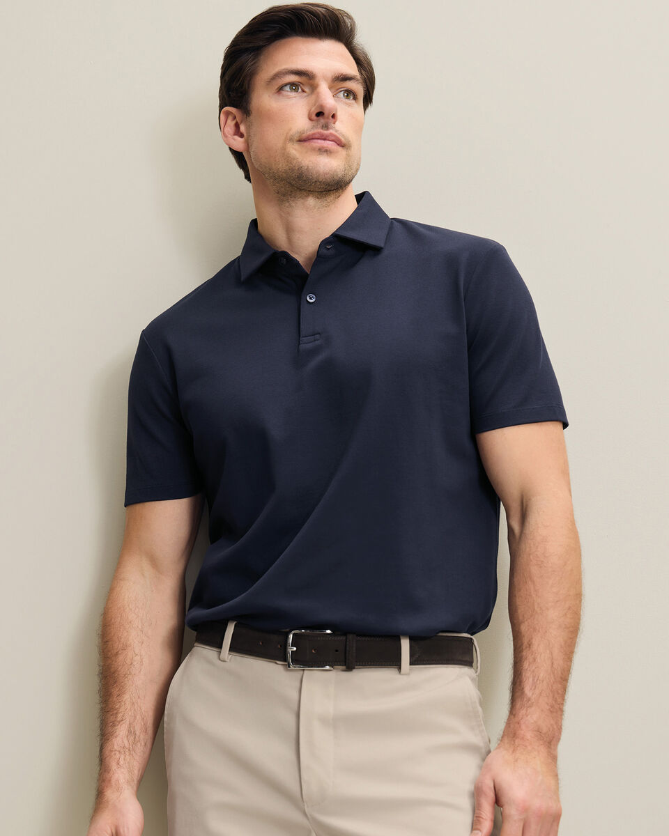 Smart Pique Polo - Navy
