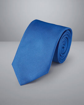 Stain Resistant Silk Tie - Cobalt Blue