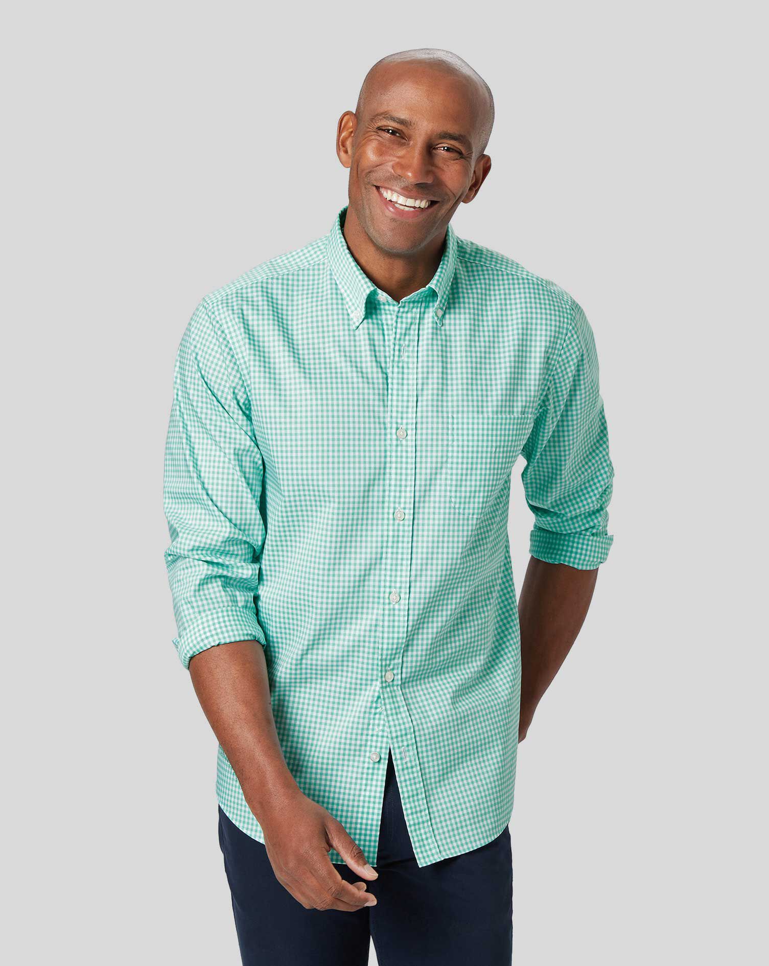 Button-Down Collar Non-Iron Stretch 
