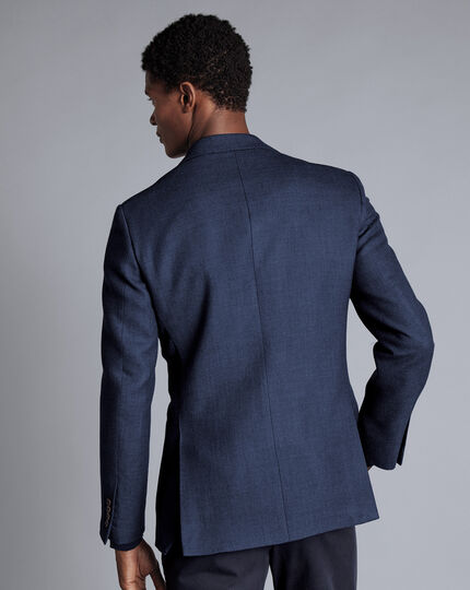 Texture Wool Jacket - Denim Blue