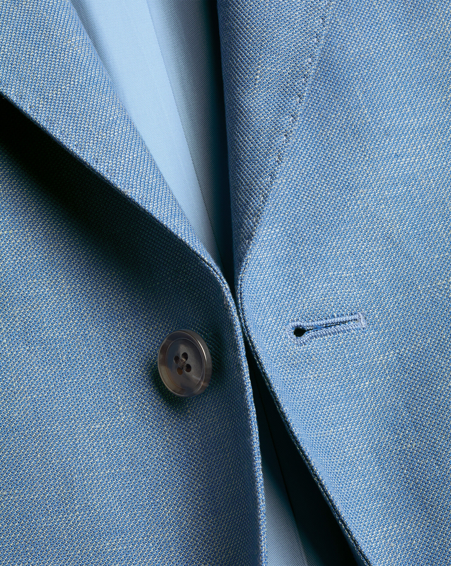 Linen Cotton Jacket – Light Blue | Charles Tyrwhitt US
