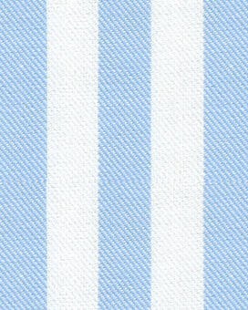 Non-Iron Twill Wide Stripe - Sky Blue