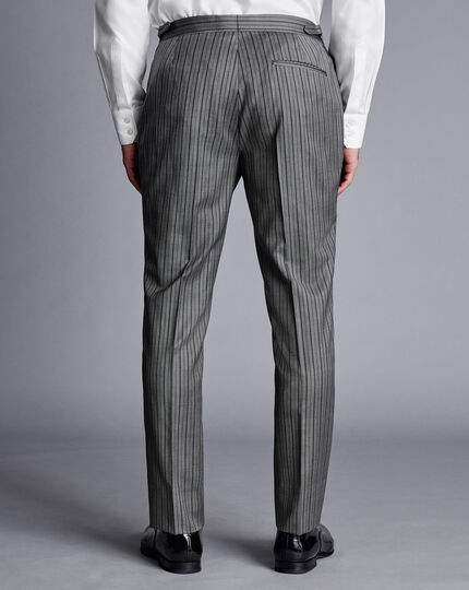 Morning Suit Stripe Trousers - Grey